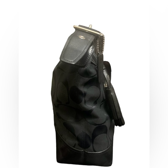 Coach Legacy Signature Black Duffle Bag - Picture 4 of 12